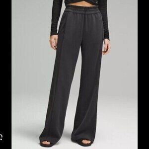 Lululemon Softstreme Ribbed High Rise Wide Leg Lounge Pants Women's size 12